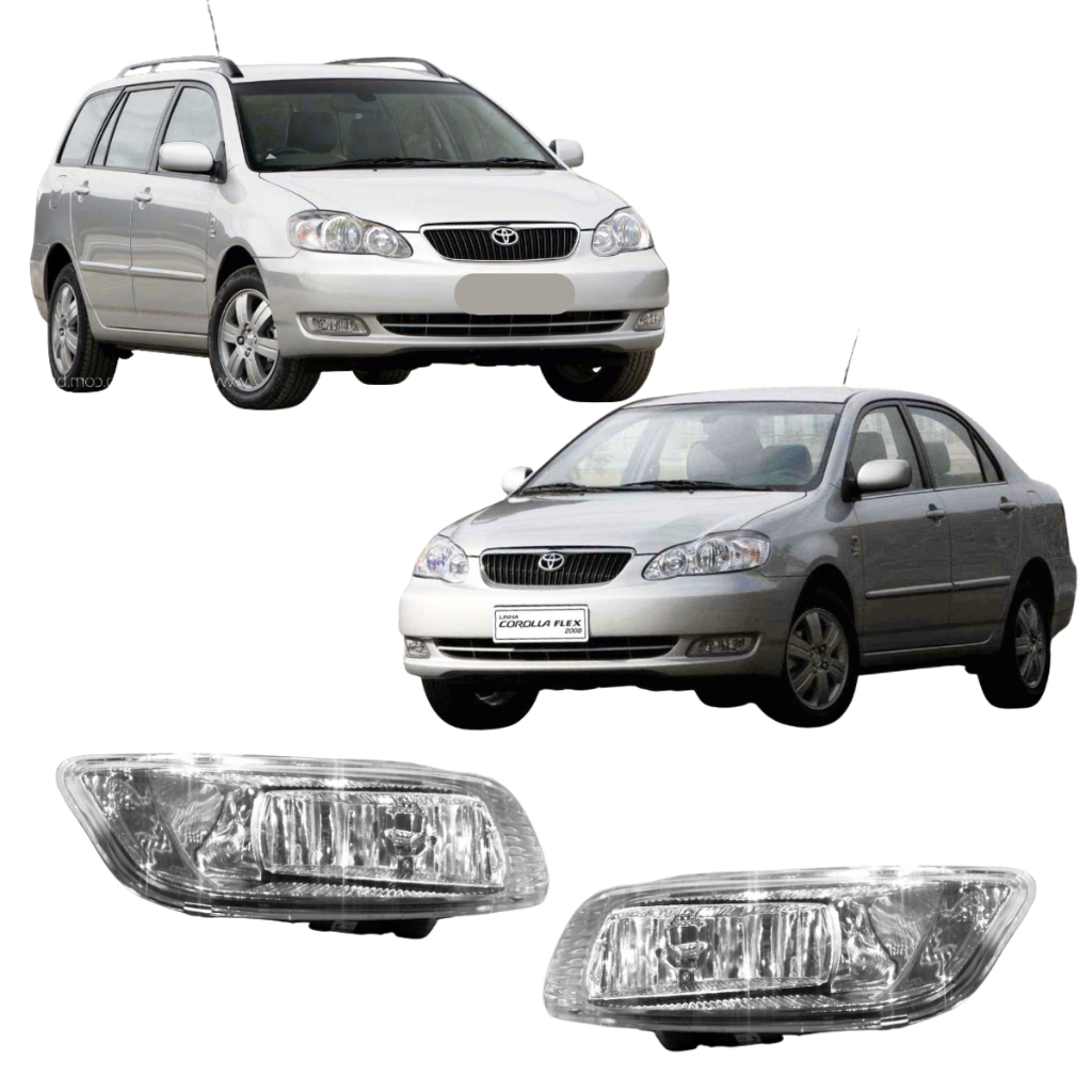 Par Farol Auxiliar Milha Corolla 2005 2006 2007 2008 Fielder 2008 E 2009