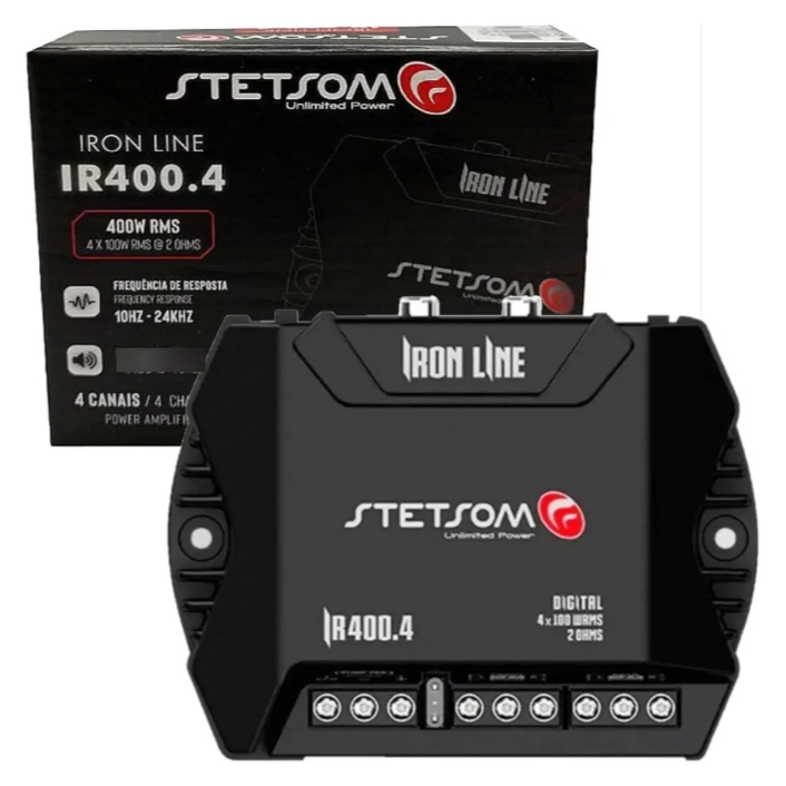 Modulo Amplificador Ir400.4 400w 2 Ohms 4 Canais Sem Juros Ir 400.4