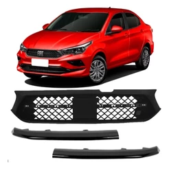 Grade Radiador Fiat Cronos Brilhante c/friso Preto/cromado 2021 2022 2023