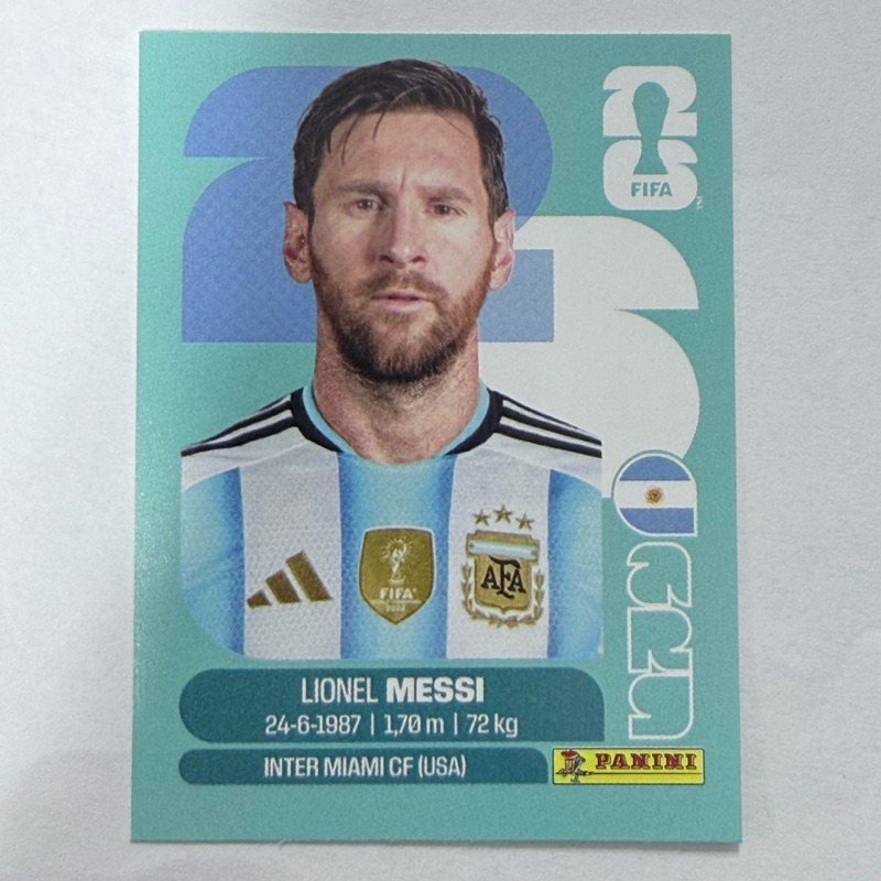 Figurinha do Messi ARG17 Copa do Mundo 2026 Original