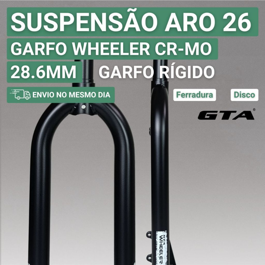 Garfo Aro 26 Garfo de Bicicleta Aro 26 Garfo Rigido Aro 26 Melhor Garfo Master Dugrau Garfo GTA