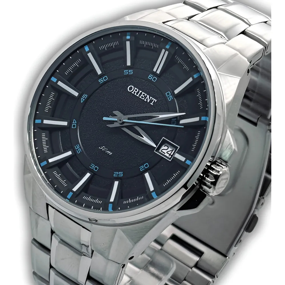 Relógio Orient Masculino Prata Original À Prova D'água Novo MBSS1313PASX