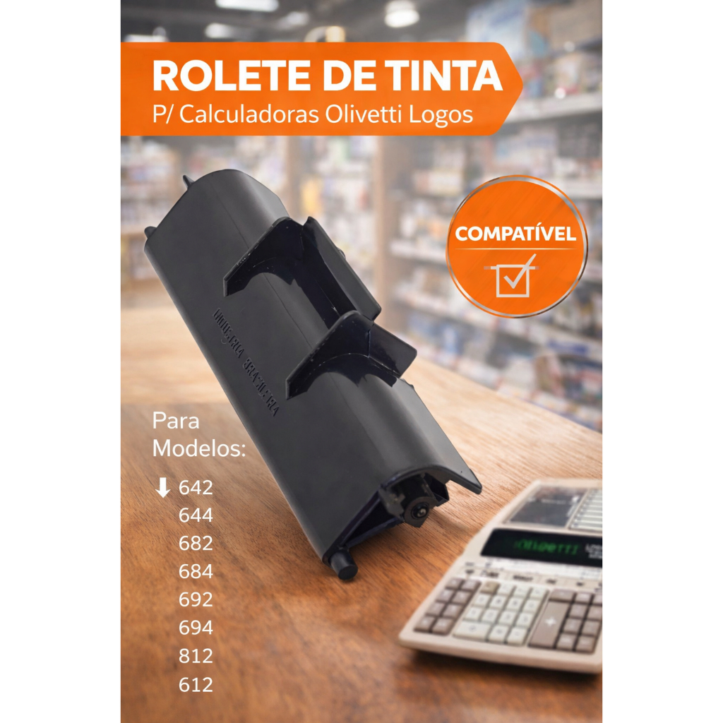 01 Cartucho - Calculadoras Olivetti Logos 642/682/divisuma