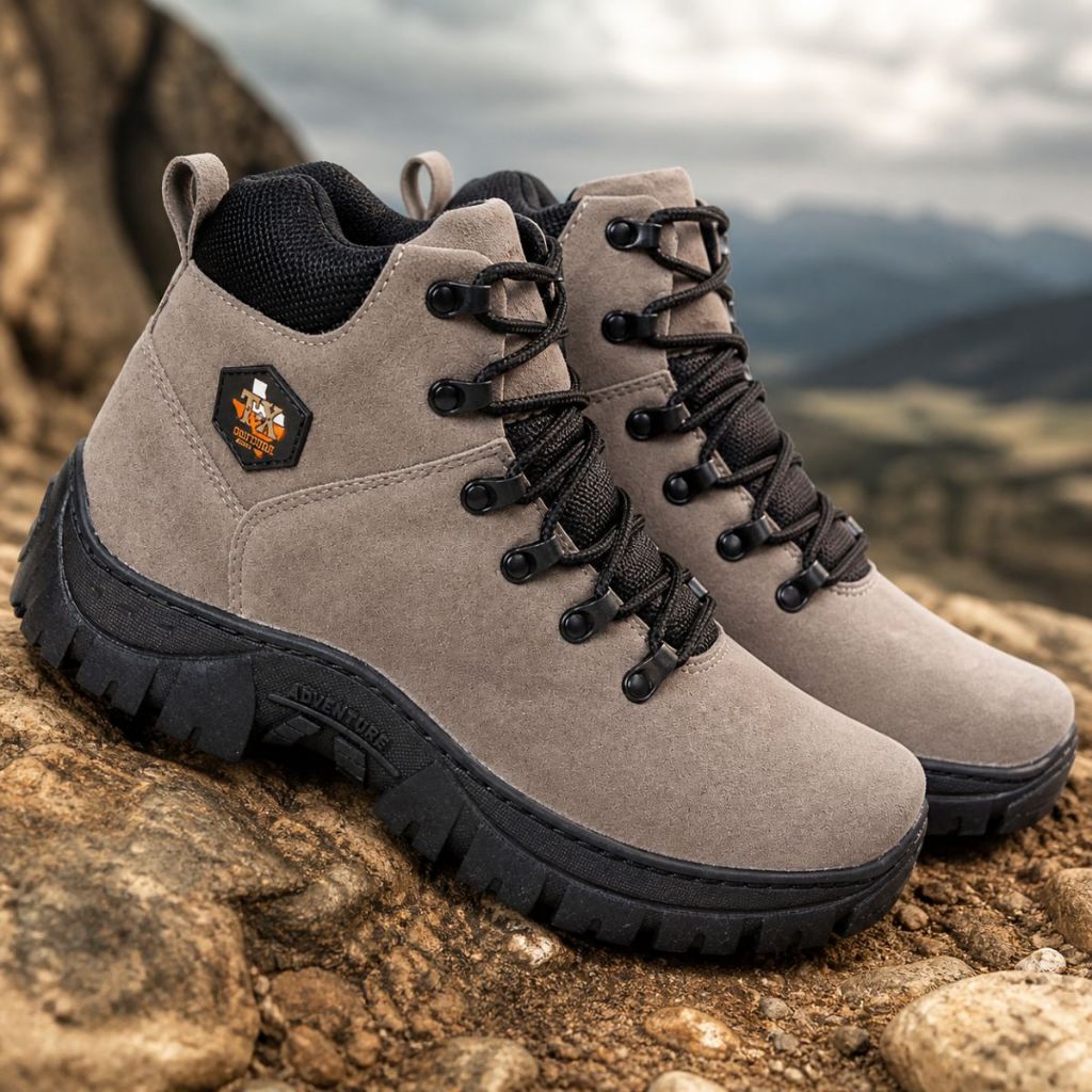 Botina Bota Coturno Masculino Para Trabalho Resistente Confortavel Tamanho Especial