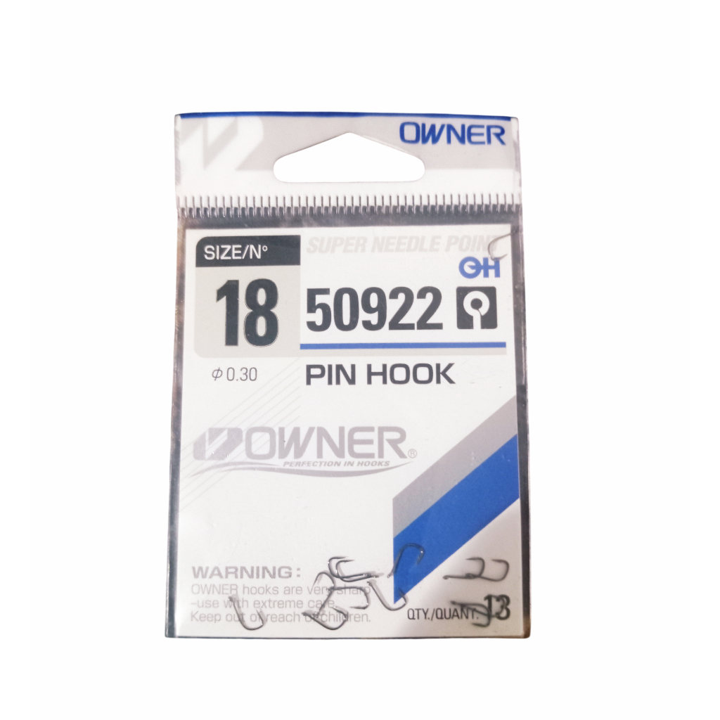 Anzol Owner Pin Hook 50922 no tamanho 18 com 13 Unidades