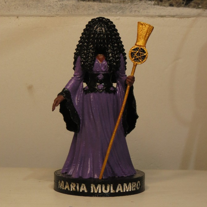 Imagem Maria Mulambo 15 a 25cm – Pombagira | Estátua Espiritual Afro-brasileira