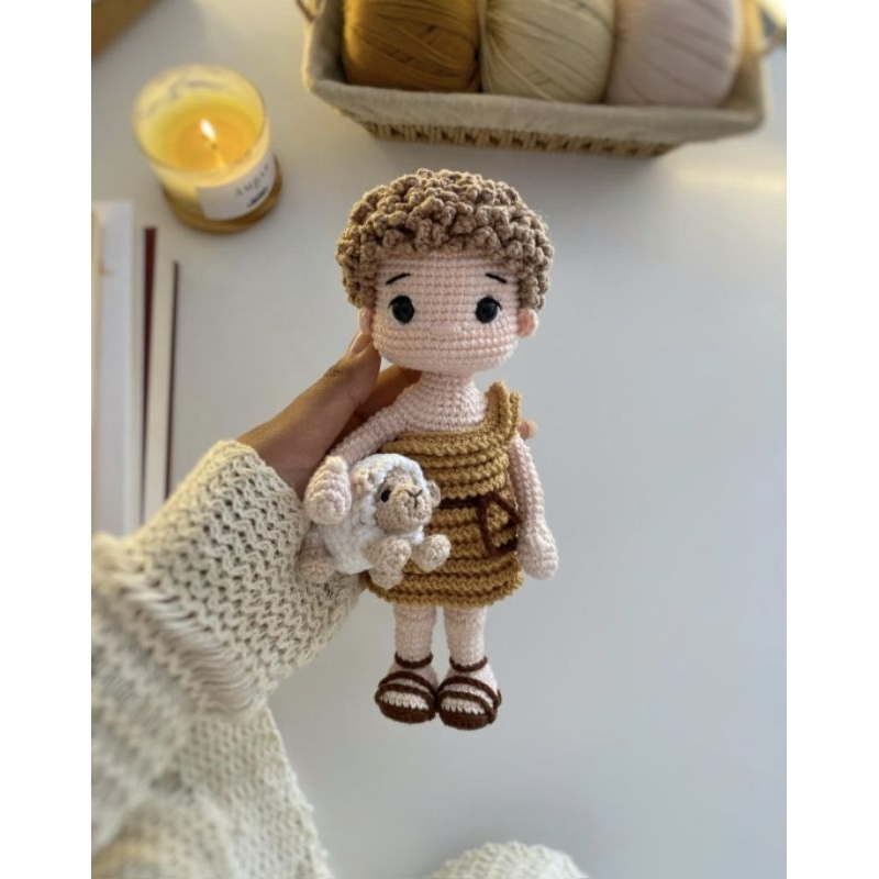 São João Batista Amigurumi  | Artesanal | Santo em Crochê | Decoração Religiosa