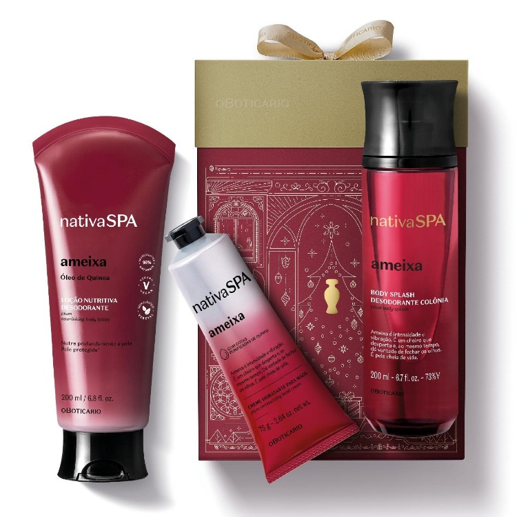 Kit Presente Natal Nativa Spa Ameixa (3 itens) o Boticário