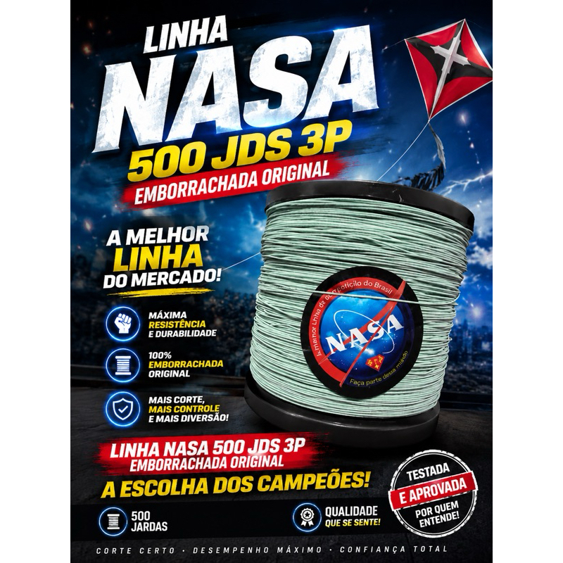 n.a.s.a 500 m.ts 3p A MELHOR DO MERCADO