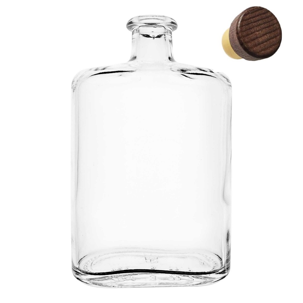 Kit c/ 5 Garrafas de Vidro Borgô 750 ml para Envases Premium Eventos Presente Azeites Mesa Posta