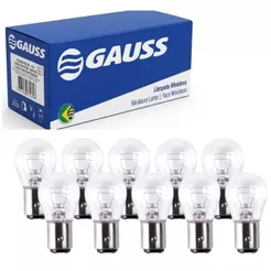 Kit 10 Lampadas 2 Polos 12v Lanterna Freio P21 5W Gauss