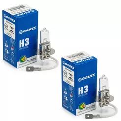 Par Lâmpadas Farol H3 Halógena Neblina Auxiliar Alto 12v 55w Original Gauss Pk22s
