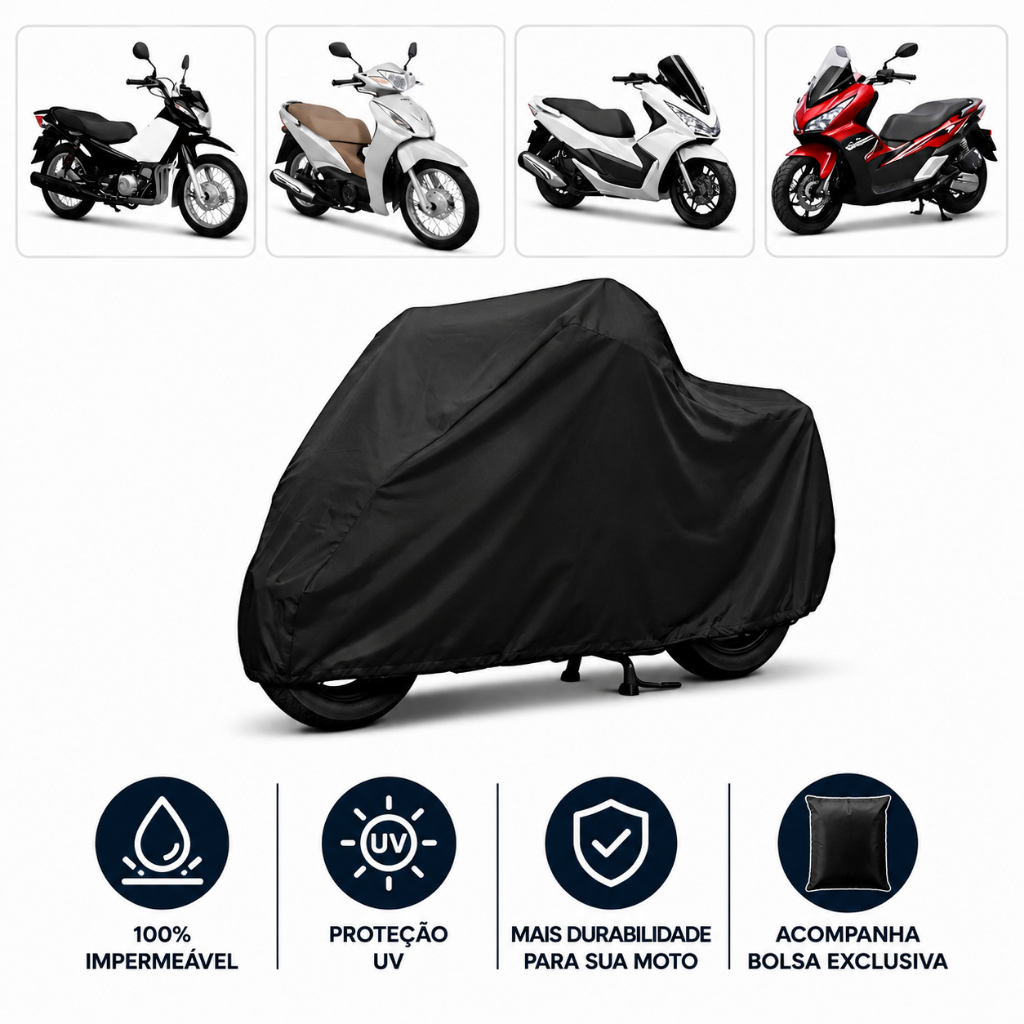 Capa Cobrir Moto Honda Scooter Pop Biz PCX ADV Elite