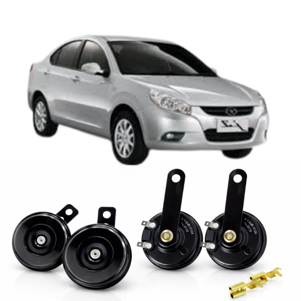 BUZINA paquerinha + Plug 2 pinos + conector JAC  J3 2009 ATÉ 2016