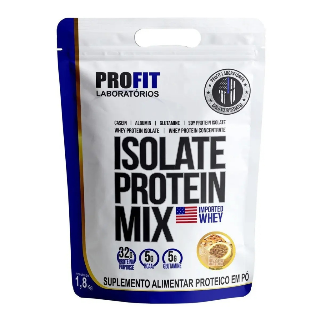 Profit Laboratórios - Isolate Protein Mix Pote 1.8kg (maracuja)