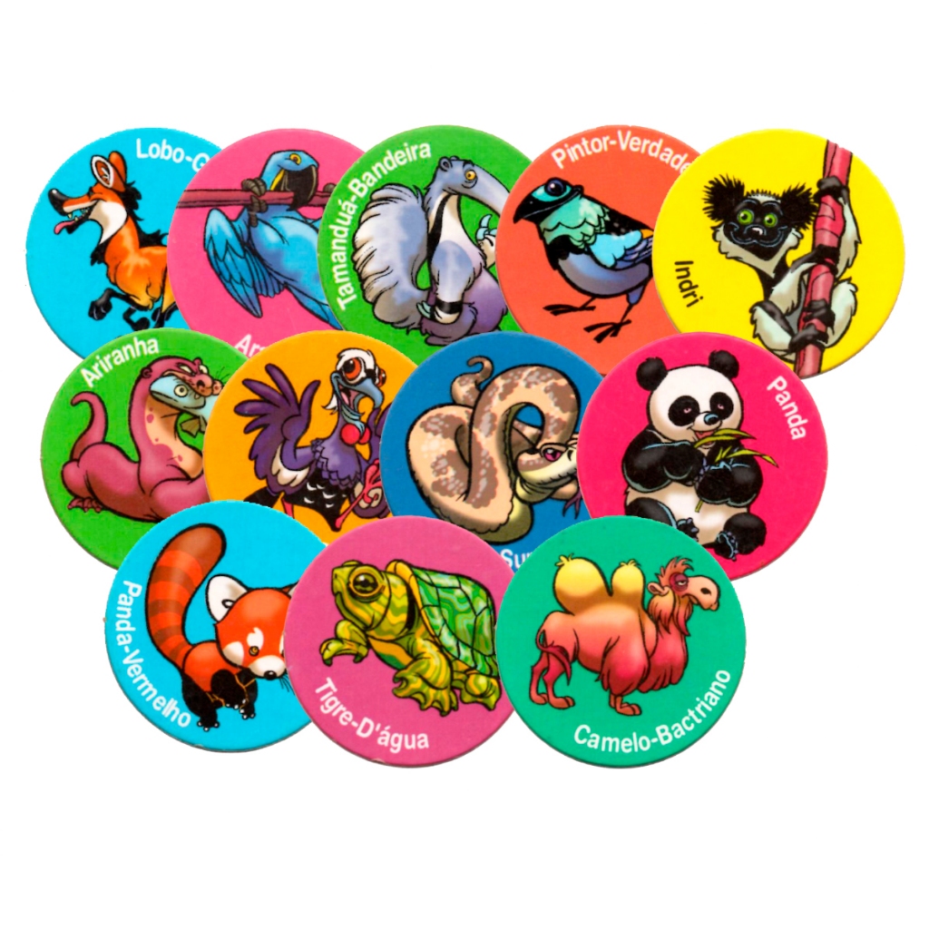 Tazos Animais Em Extinção Ping Pong Original - 5 Unidades