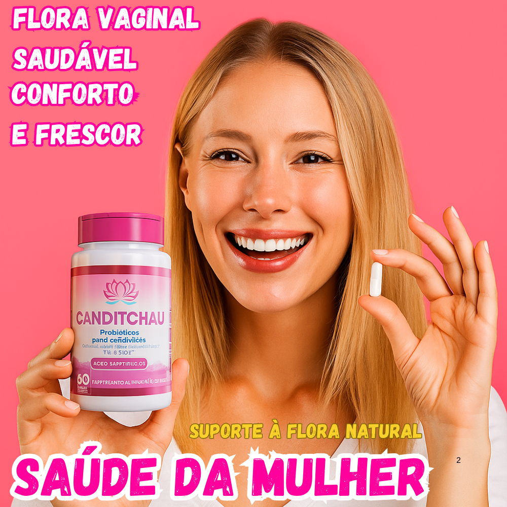Suplemento Alimentar mulher Probiótico Feminino 120 Cápsulas Lactobacillus Saúde Íntima