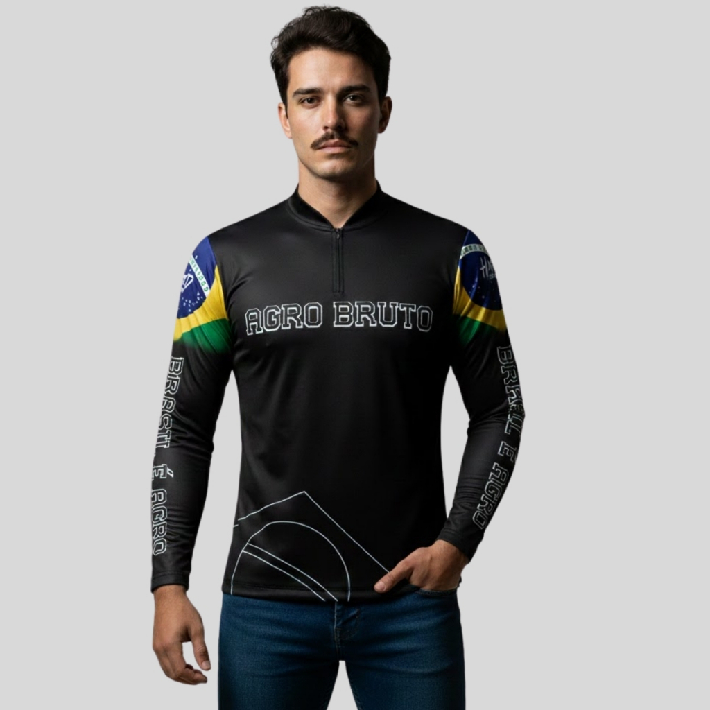 Camisa Agro  Modelo Agro Bruto Proteção Solar UV50+ e Tecnologia Dryfit
