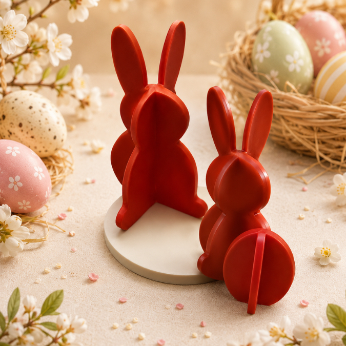 1~10 Forma Simples Coelho 3D 9870 - (L9) em Acetato BWB Para Bombom e Doces de Chocolate e Confeitaria. (CHOCO) · foto 2