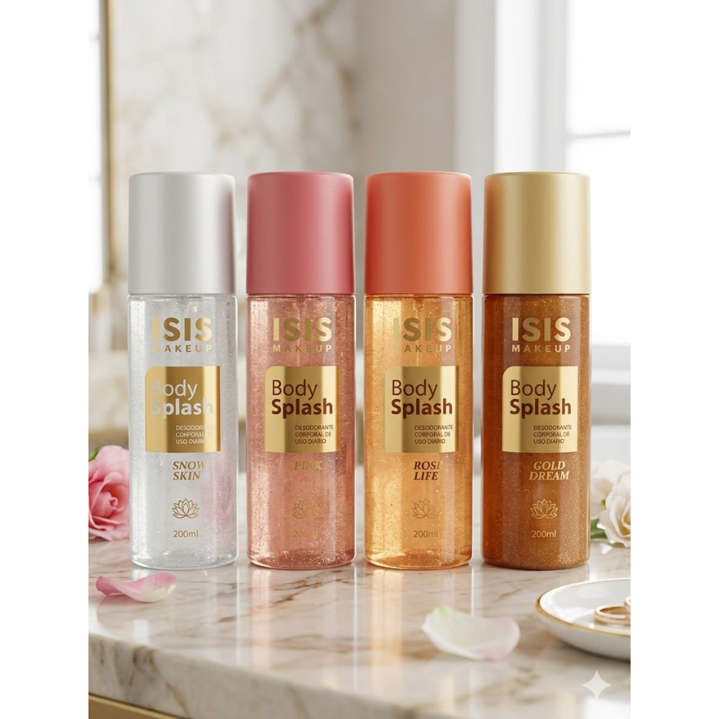 BODY SPLASH ILUMINADO ISIS MAKEUP 200ML