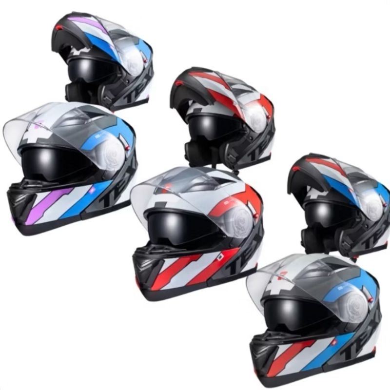 Capacete Fechado E Aberto Texx Escamoteável Robocop Articulado Gladiator Reisen Queixeira Móvel Vis...