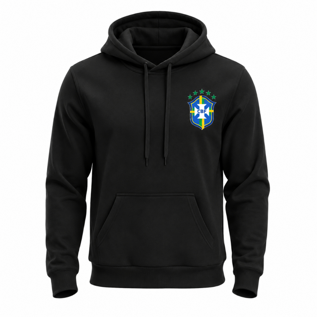 Moletom Unissex Canguru Abrigo Brasil Copa Do Mundo 2026 Estiloso Para Usar Na Copa No Inverno