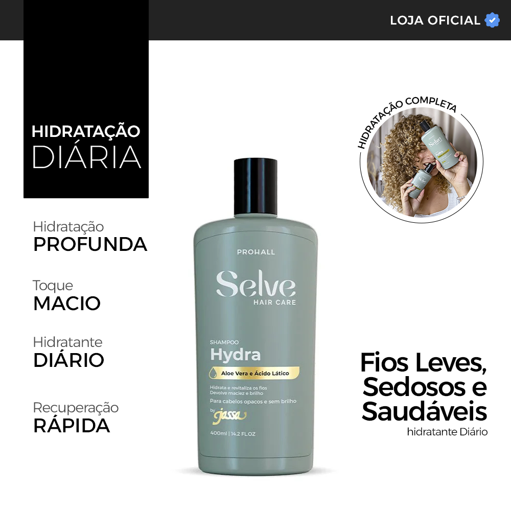 Shampoo Hidratante para Limpeza Suave e Proteção contra Ressecamento