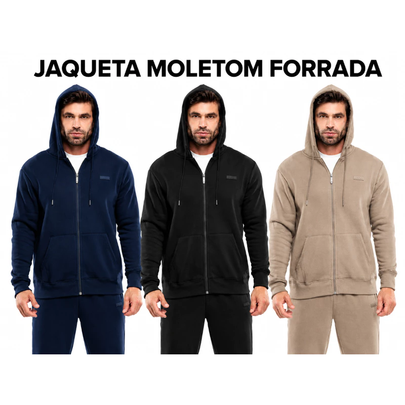 Jaqueta Moletom Masculina: 50% OFF! 🧥
