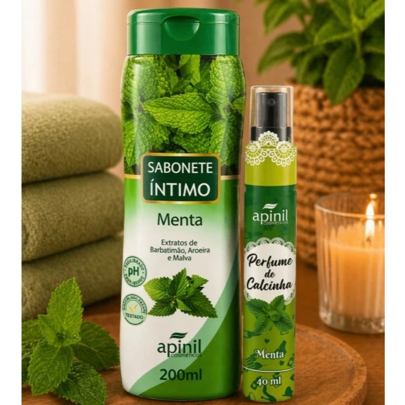Sabonete Íntimo 200ml + Perfume de Calcinhas 40ml Apinil