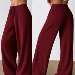 calça feminina pantalona cintura alta tecido anarruga calça social perna larga
