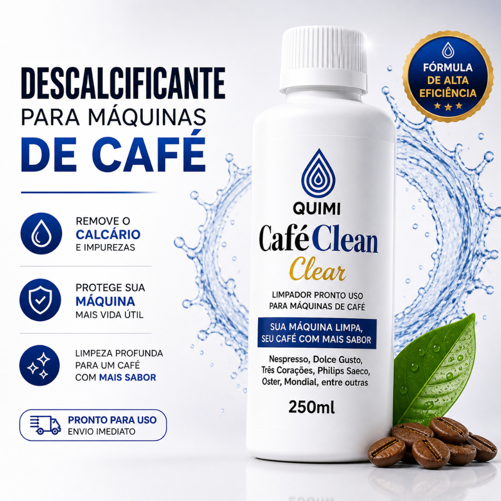 Descalcificante Máquina de Café 250ml Limpa Cafeteira Nespresso Dolce Gusto