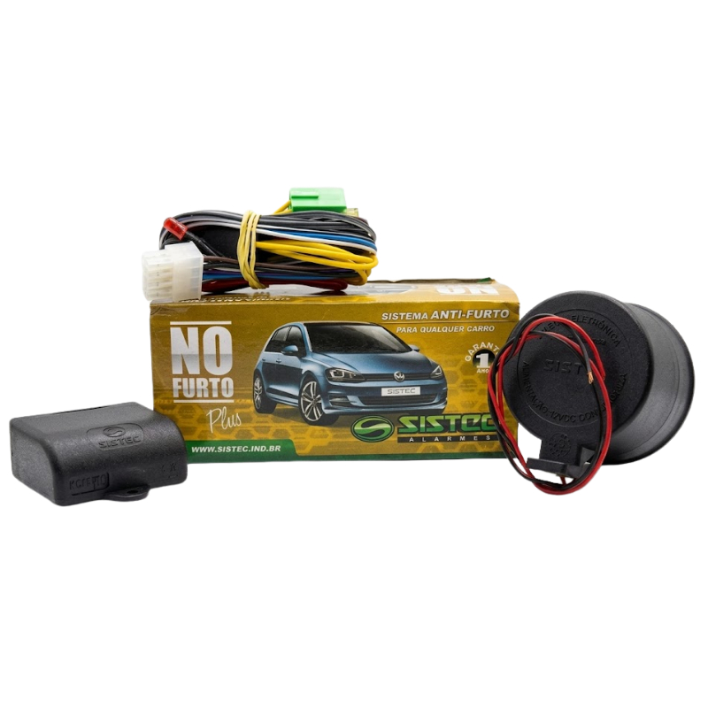 Alarme Antifurto Automotivo "NO FURTO" Plus Universal - Sistec