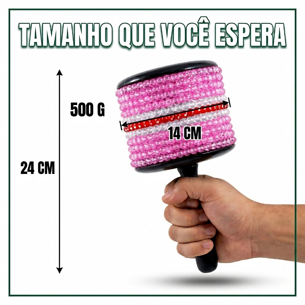 Afoxé Profissional Zaidan's Instrumento De Percussão De Mão Variada — imagem 2 de 2