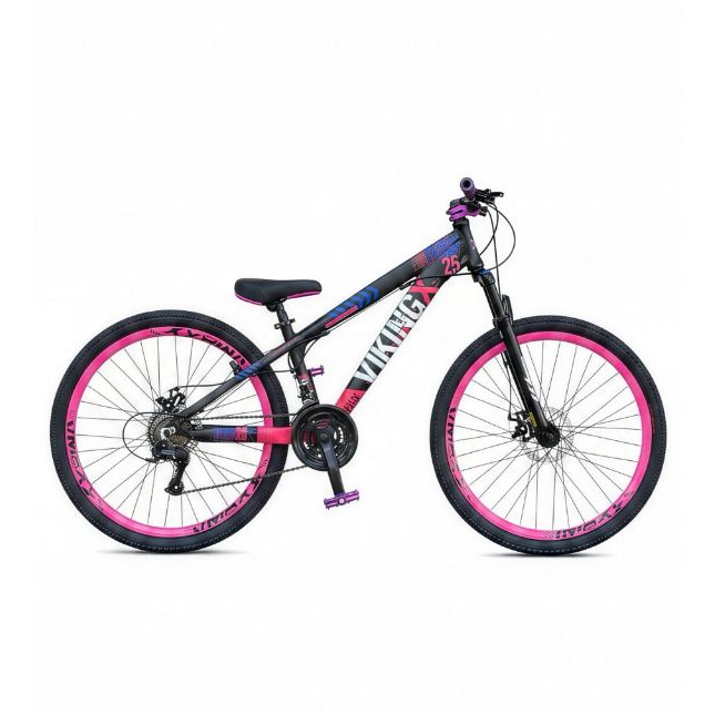 Bicicleta Aro 26 Vikingx Tuff X25 Cubo Barulhento K7 21v