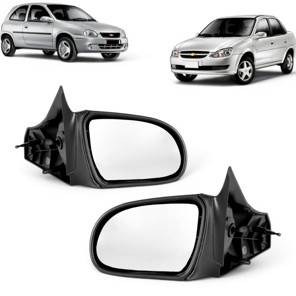 Retrovisor Corsa Super Wind Classic Wagon Pick Up 94 95 96 97 98 99 2000 á 2014 Com Controle