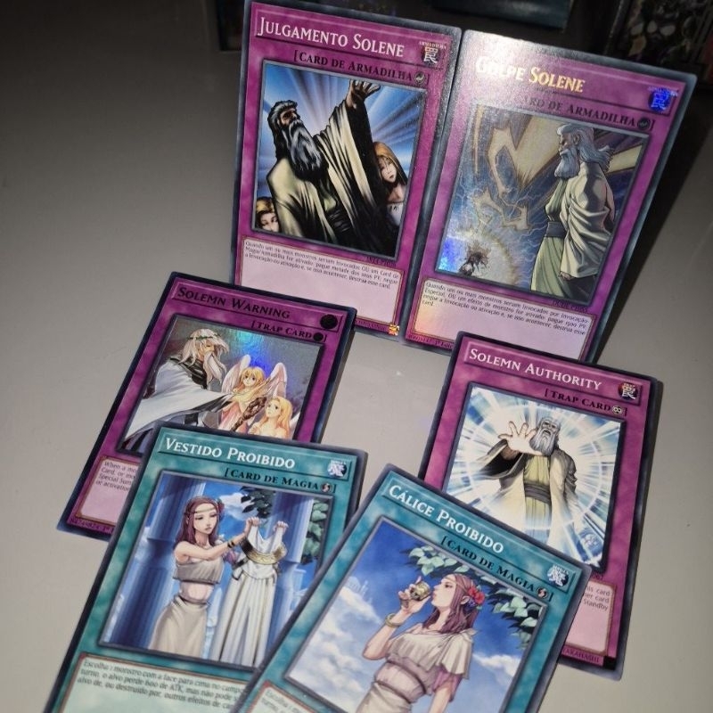 Julgamento Solene, Aviso Solene, Golpe Solene, Autoridade Solene - Yu-Gi-Oh / Yugioh