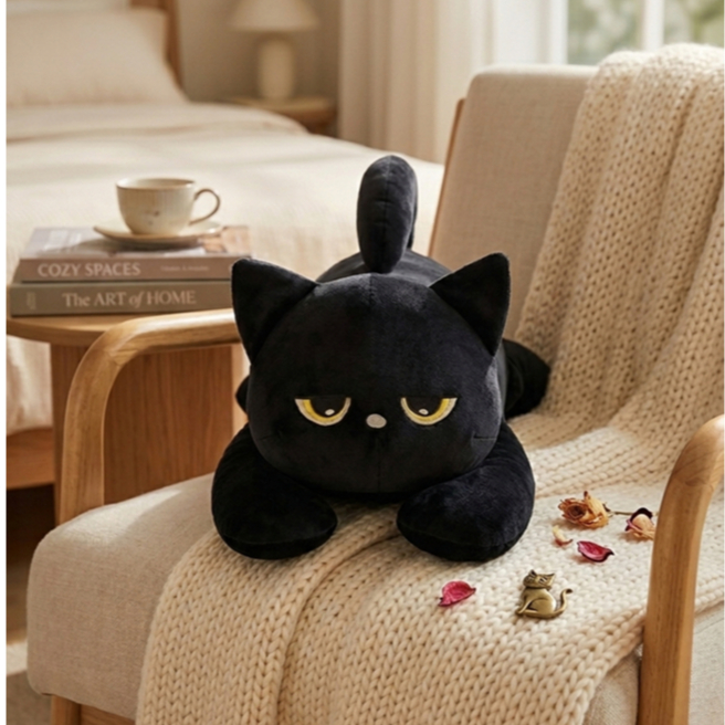 Xuxão Gato Fofinho Gigante 1m Super Macio Pelucia Satin Com Zíper