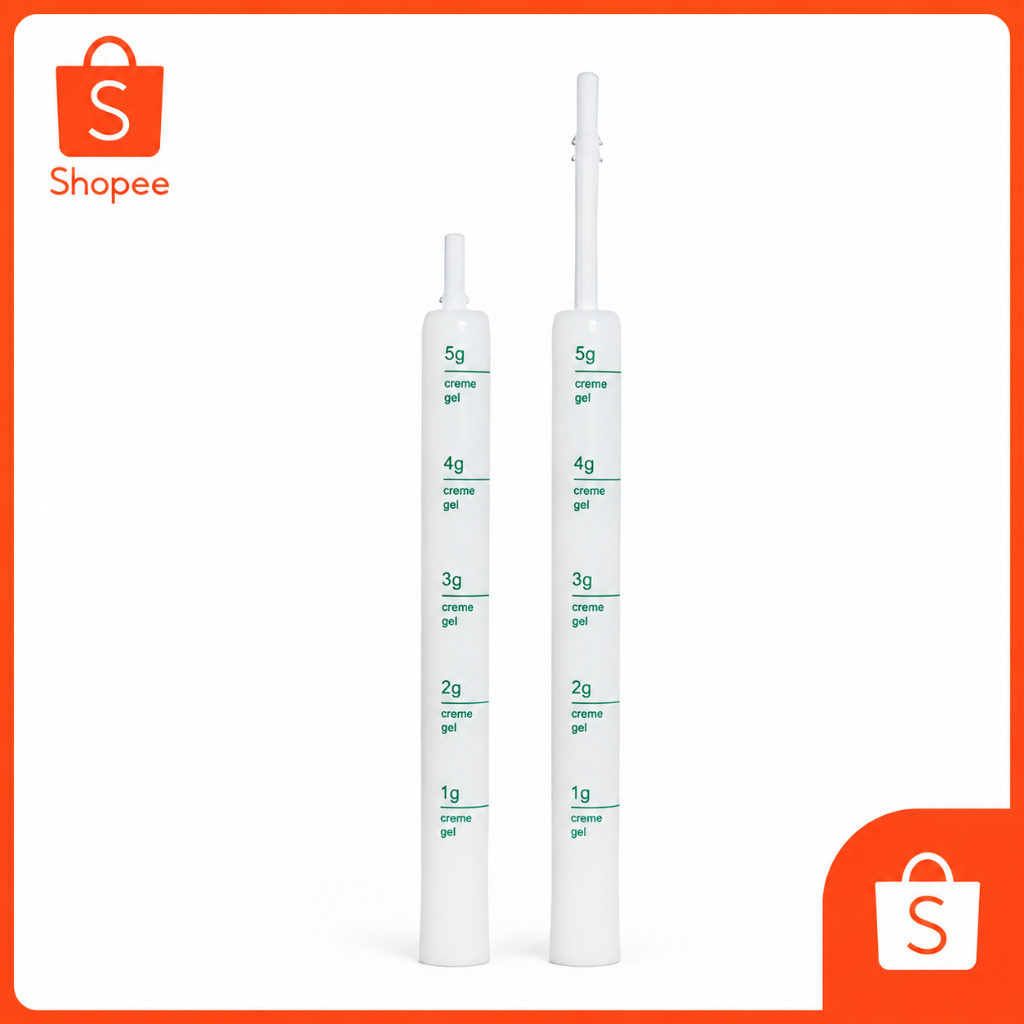 KIT 10 APLICADORES DE CREME VAGINAL 5g DESCARTÁVEL 10 UNID GRADUADO
