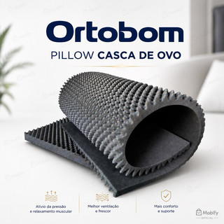 Pillow Top Massageador Colchonete Caixa De Ovo Casca De Ovo Anti-escaras Ortobom Solteiro