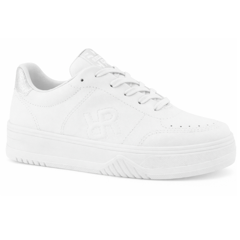 Tênis Ramarim Feminino Chunky Casual Glitter com Detalhe em Bordado na Lateral