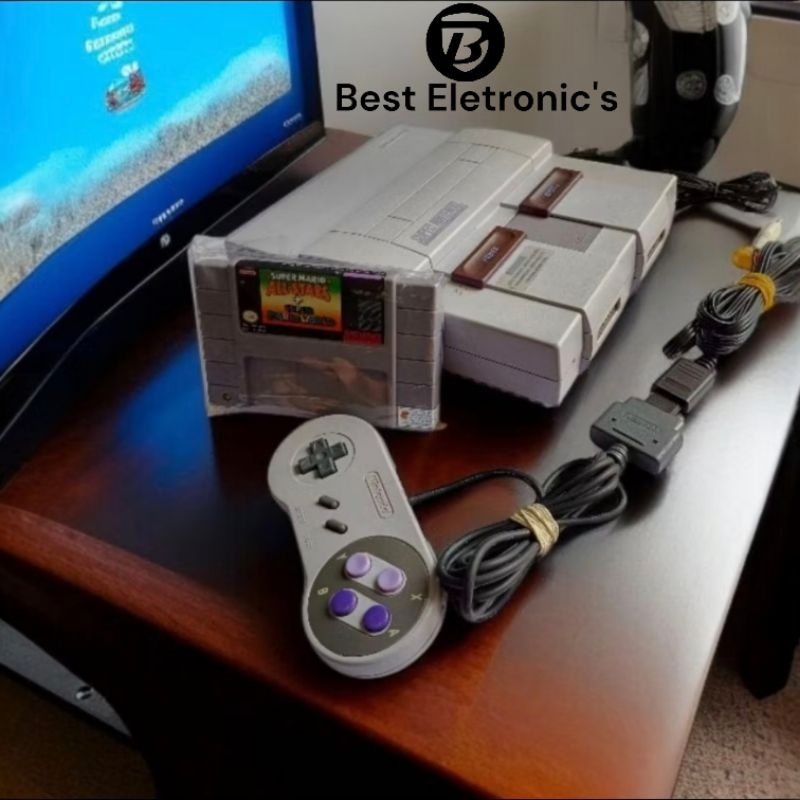 Console Super Nintendo Original Completo ou Kit Cartuchos e controles funcionando  [Ler Descrição]