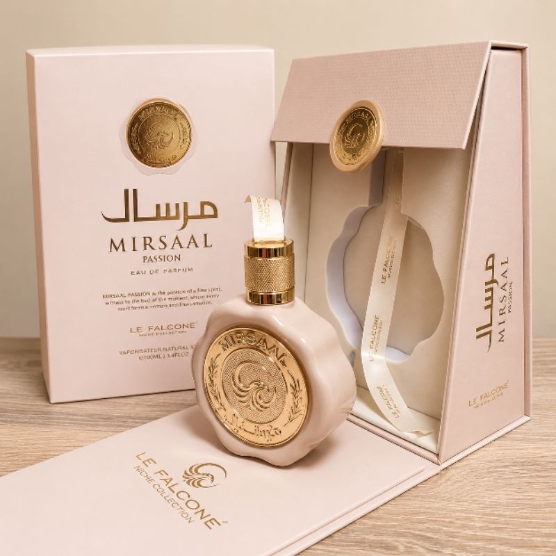 Perfume Árabe Mirsaal Passion Le Falcone EDP 100ml Feminino - Gourmand Baunilha Caramelo Luxuoso