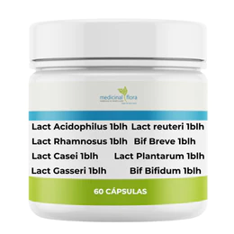 Mix Pool Probióticos Turbinado Mais Completo 8 Cepas Lactobacillus - 60 Cápsulas