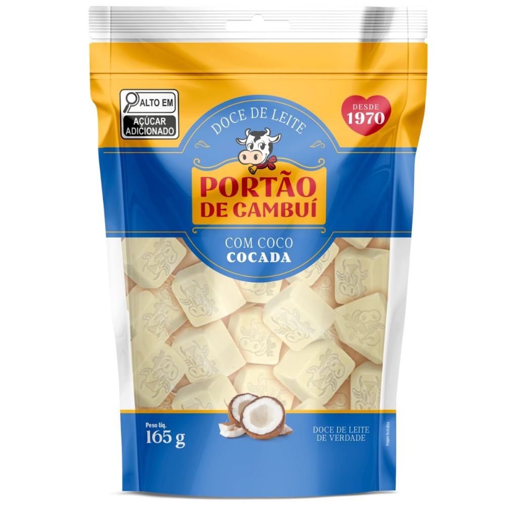 Portão De CambuI Cocada Ao Leite Em Cubos 165g