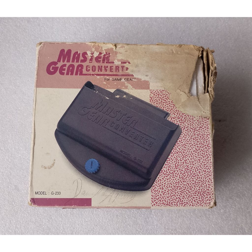 Adaptador Master Gear Converter original americano com caixa e Isopor para Game Gear - Usado