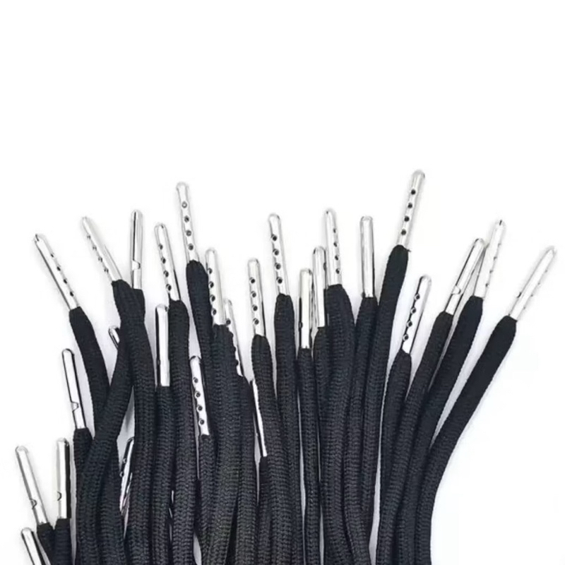 10 unidades cadarço com ponteira de metal 1,50 cm para tênis , bermuda e moletom .