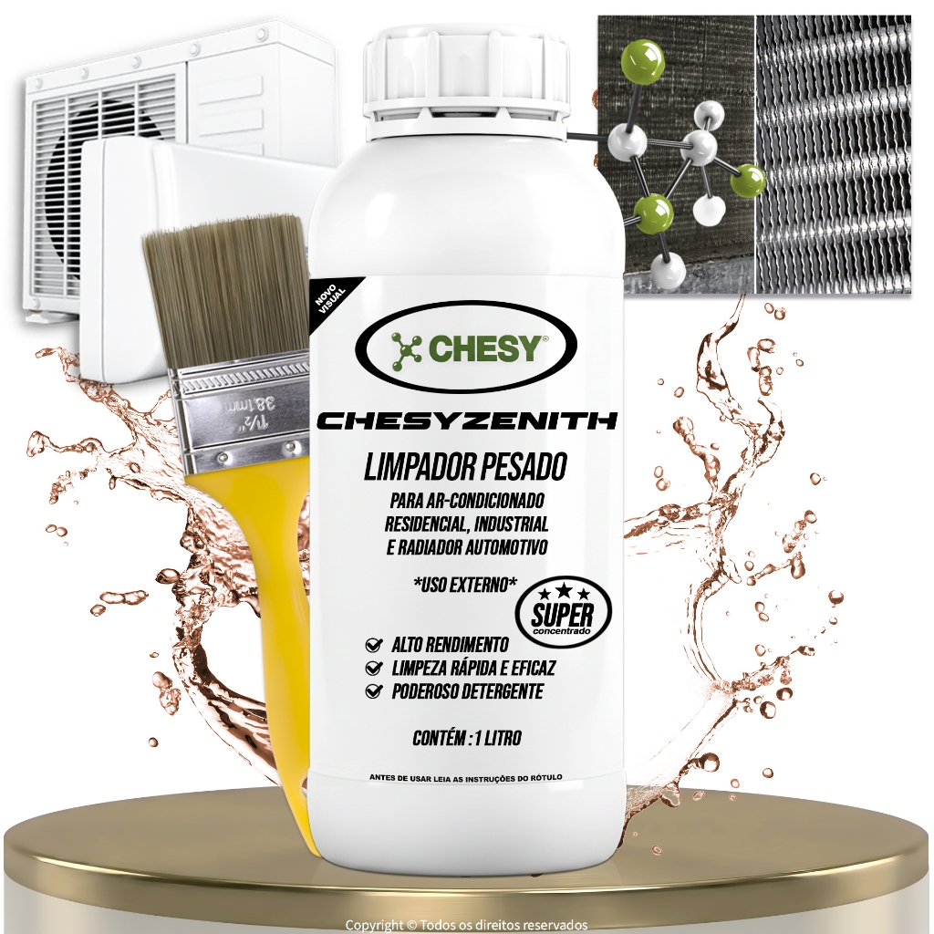 Zenit Chesy Ácido Limpa Ar Condicionado, Condensadora, Serpentina, Radiador - Profissional Pesado