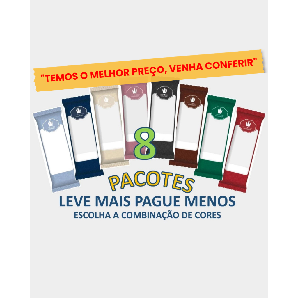 KIT Saquinho Higiênico BOPP Para Geladinho Gourmet / 8 pacotes (8x210 = 1680 saquinhos)