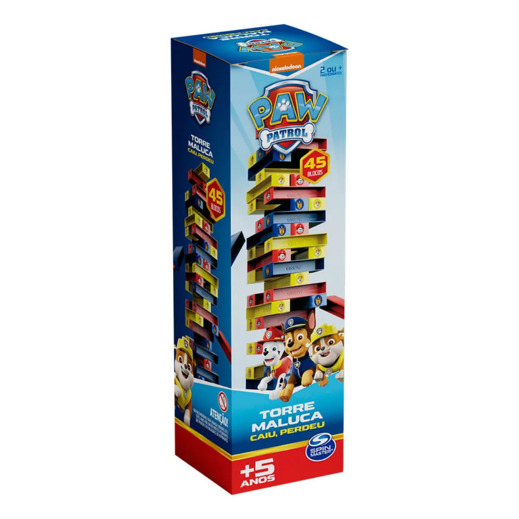 Jogo De Empilhar Torre Maluca Patrulha Canina
