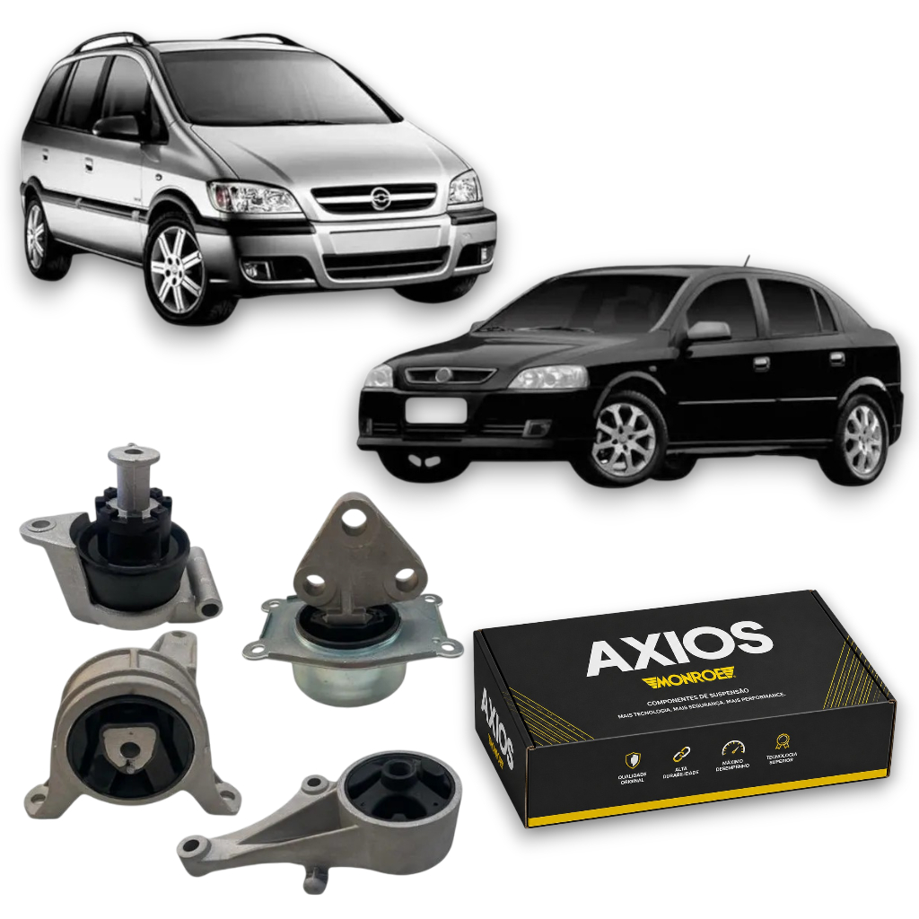 Kit 4 Coxim Motor Cambio Astra Zafira Manual Axios Original